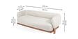 Forum Suede Upholstery 3+2+1+1 Sofa Set In Beige Color