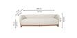 Forum Suede Upholstery 3+2+1+1 Sofa Set In Beige Color