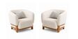 Forum  Beige Suede Upholstery 1+1 Seater Sofa Set