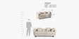 Fou Sofa In New Teal Light Finish