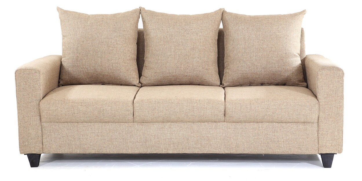 Buy Foshan 3+2+2 Sofa Set in Beige Colour by Looking Good Furniture