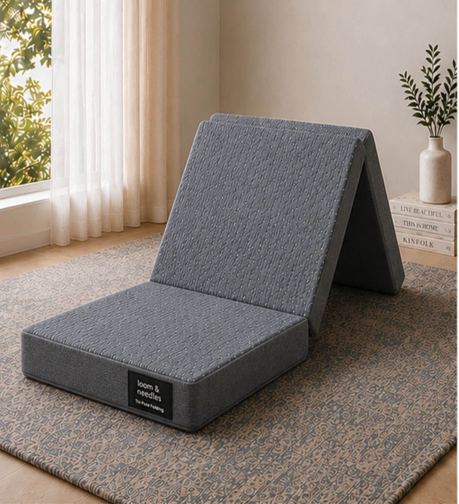 Foldable 2 Layer Orthopedic 4 Inch HD & Gel Memory Foam Mattress (72x36) In Single Size Foldable 2 Layer Orthopedic 4 Inch HD & Gel Memory Foam Mattress (72x36) In Single Size