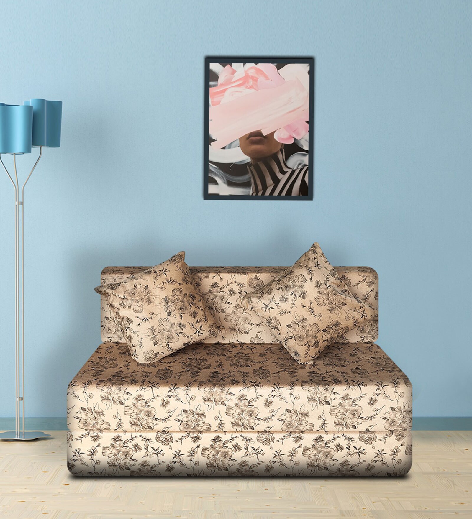 Foldable (72x48) 2 Seater Queen Size 7 inches Foam Sofa Cum Foldable Mattress