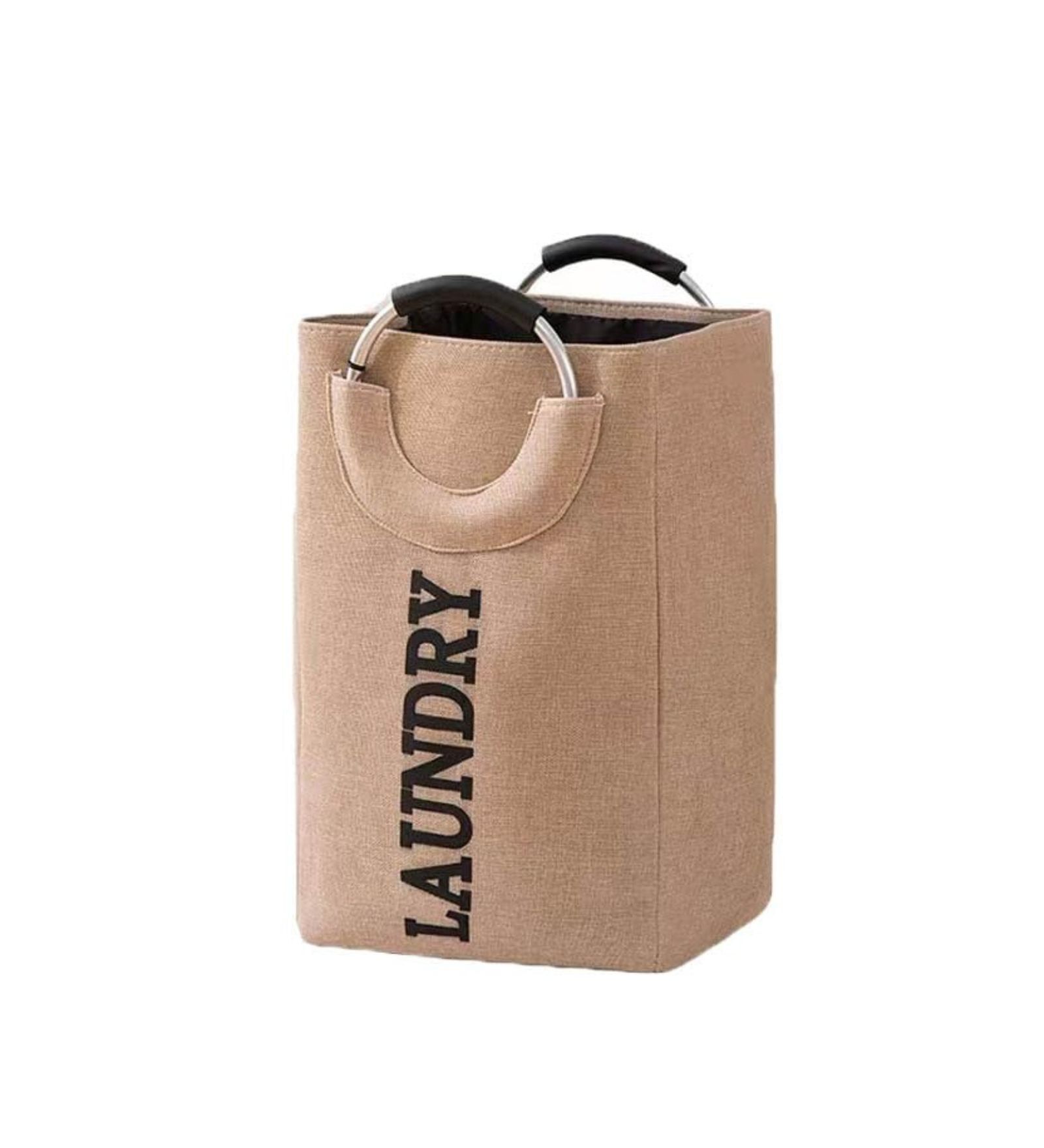 Beige Folding Laundry Bag 40 LTR