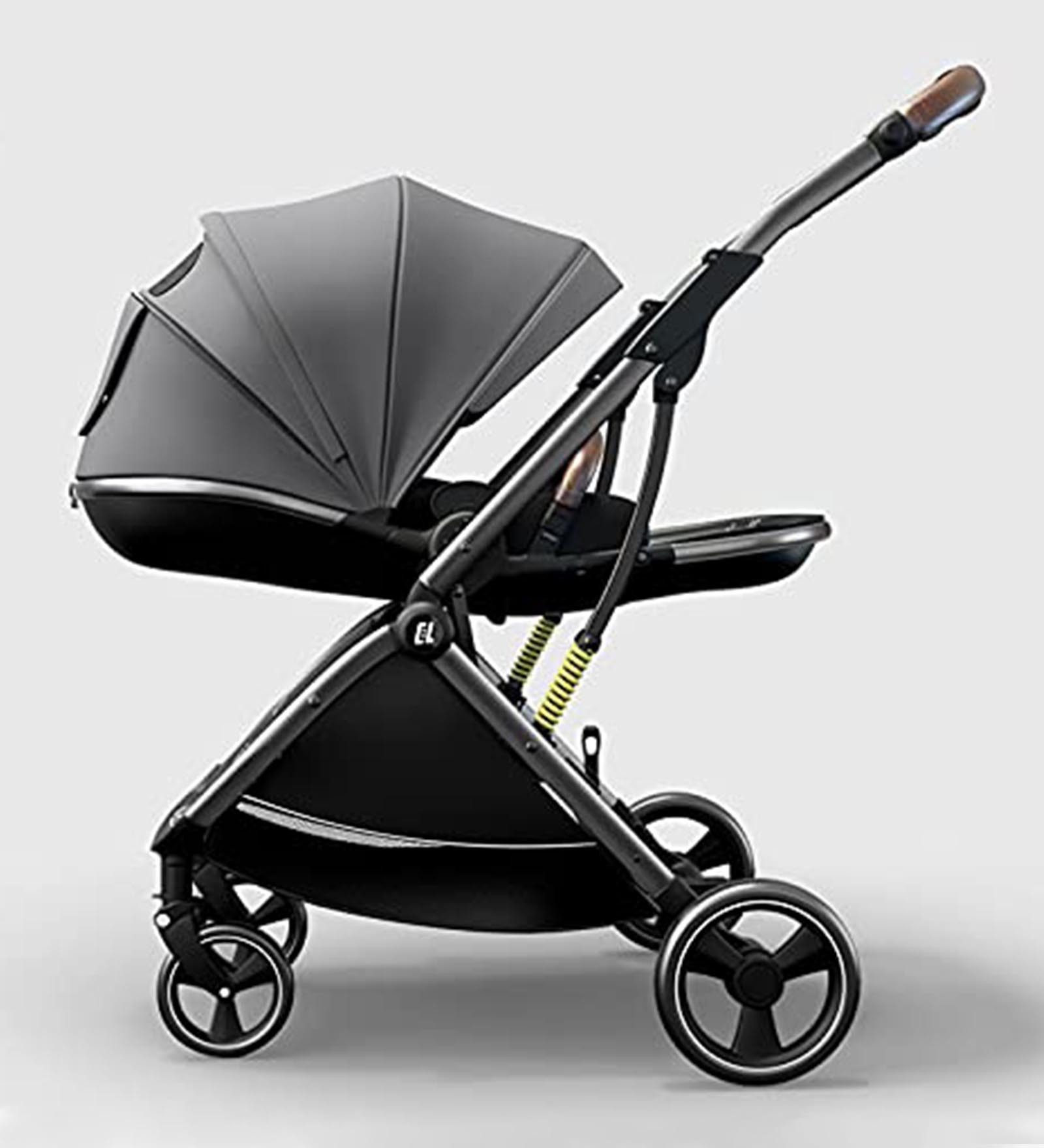 Folding Luxury Travel Stroller in Coballe Grey Colour