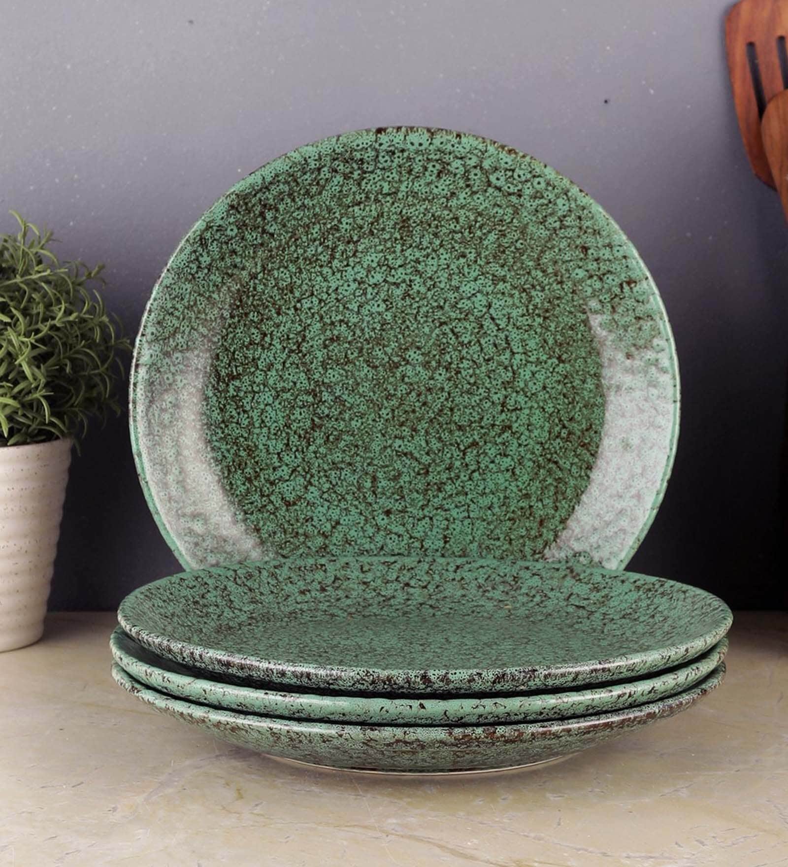 Foliage (Set of 4) Ceramic Dinner Plate