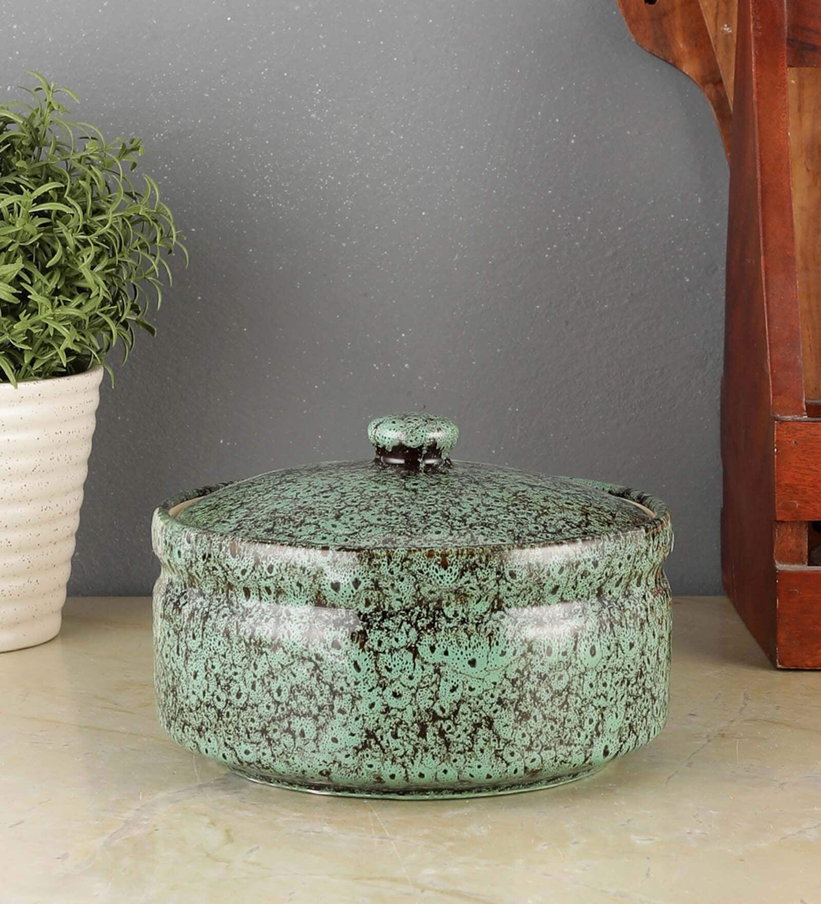 Foliage 1000ml Ceramic Serving Bowl with Lid Foliage 1000ml Ceramic Serving Bowl with Lid