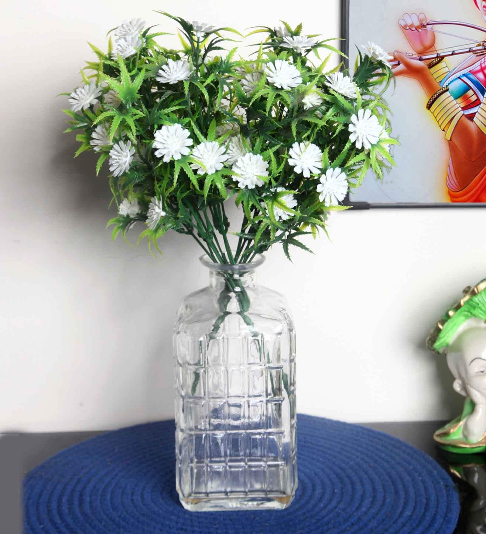 Foliyaj Artificial White Gerba 1 Bunch