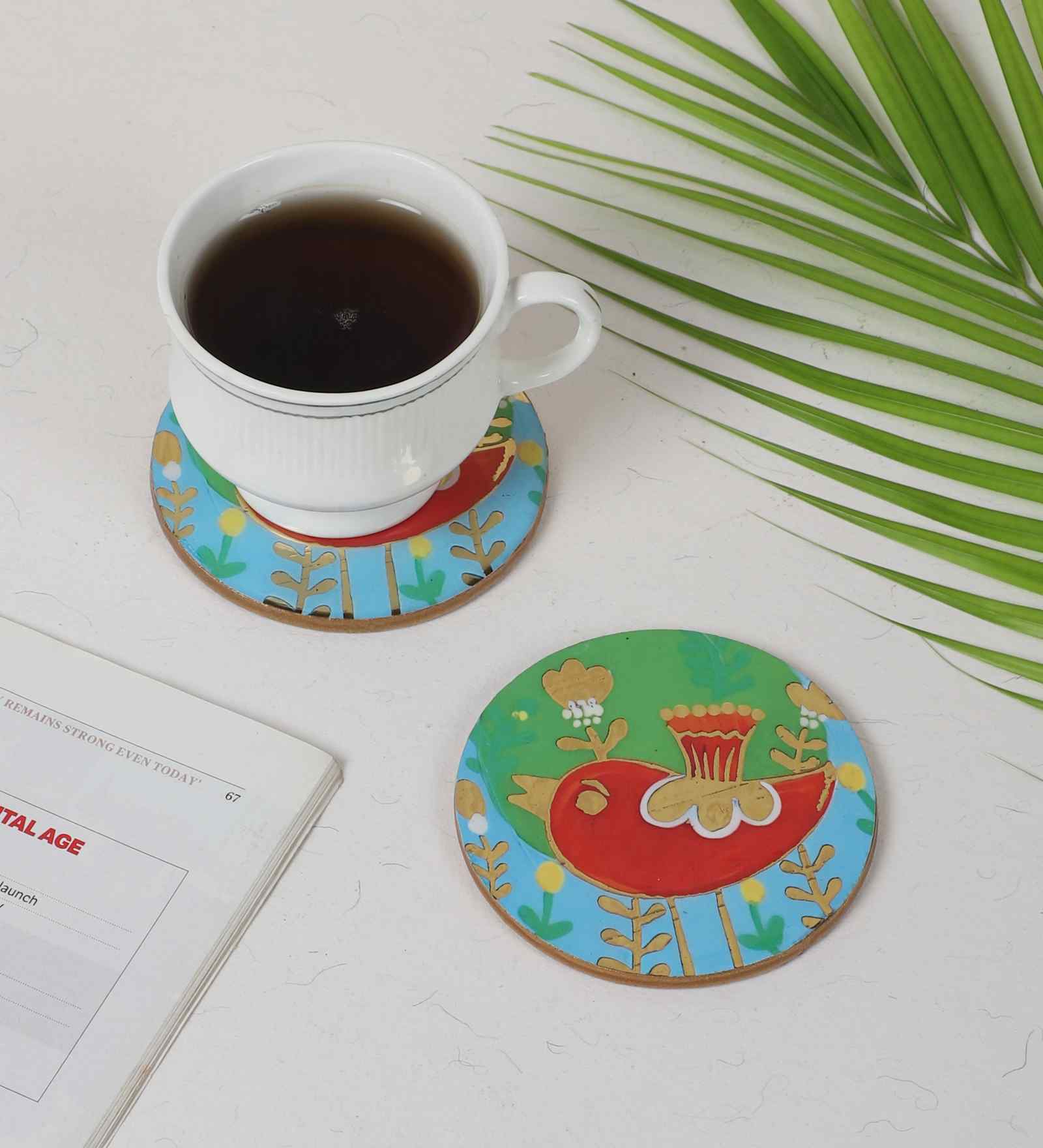 Folk Song Resin Coaster (Set of 2)