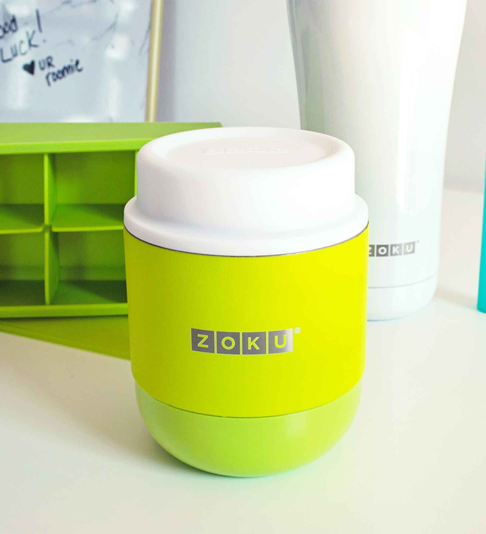 Foodsy Lime Green 296ml Stainless Steel Lunch Container With Lid