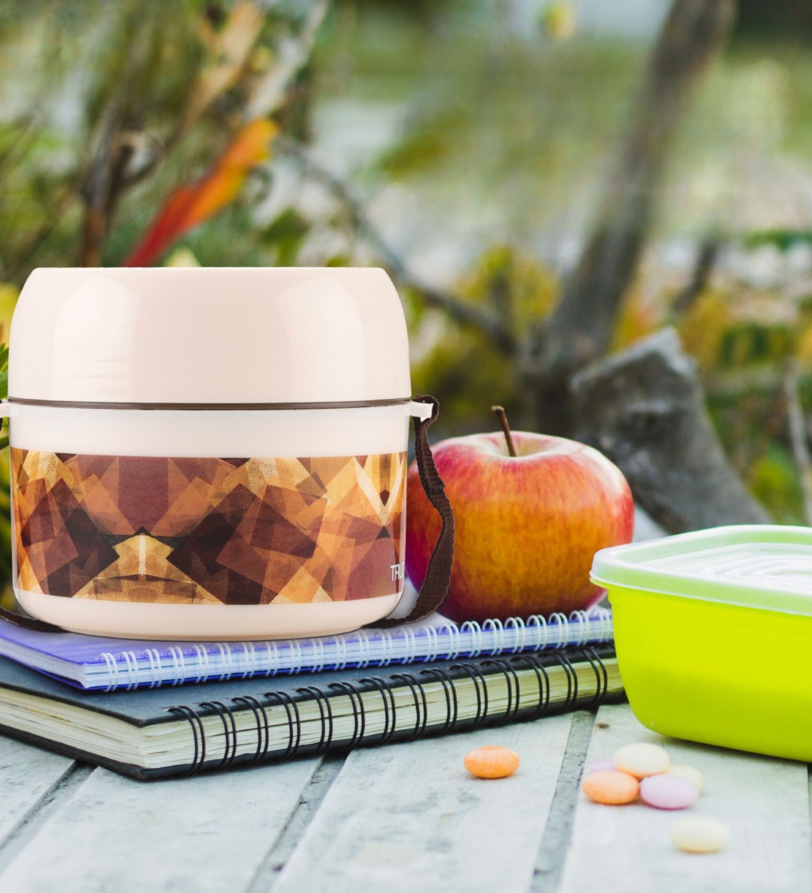 Foody Brown Plastic  Thermoware Lunch Box