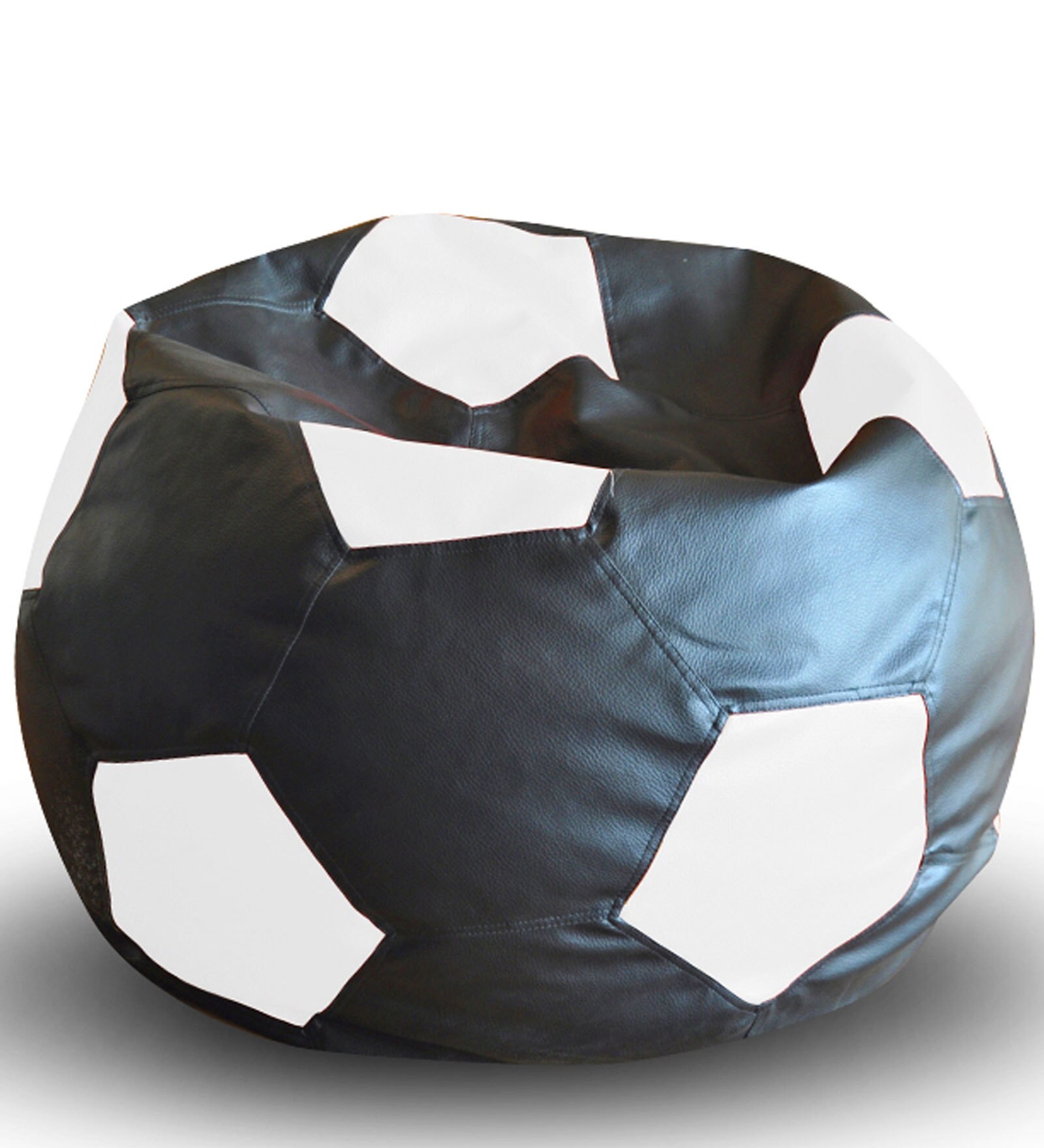 Buy Football XXL Bean Bag with Beans in Black & White Colour by Style ...