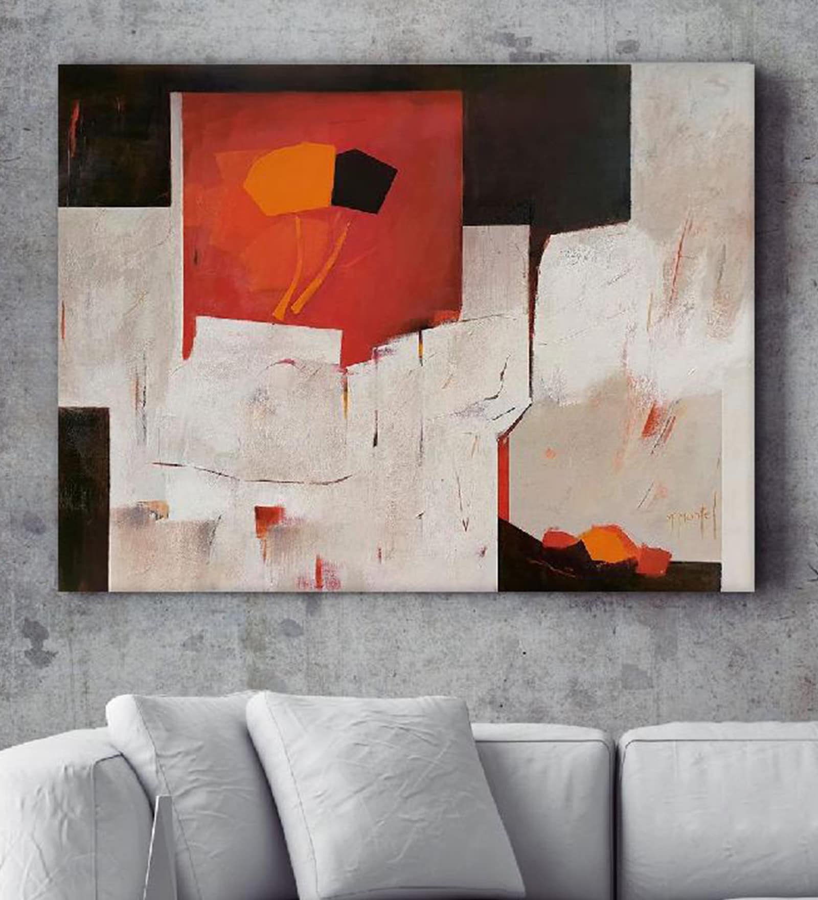 Forever Multicolour Multicolor Canvas Unframed Art Print