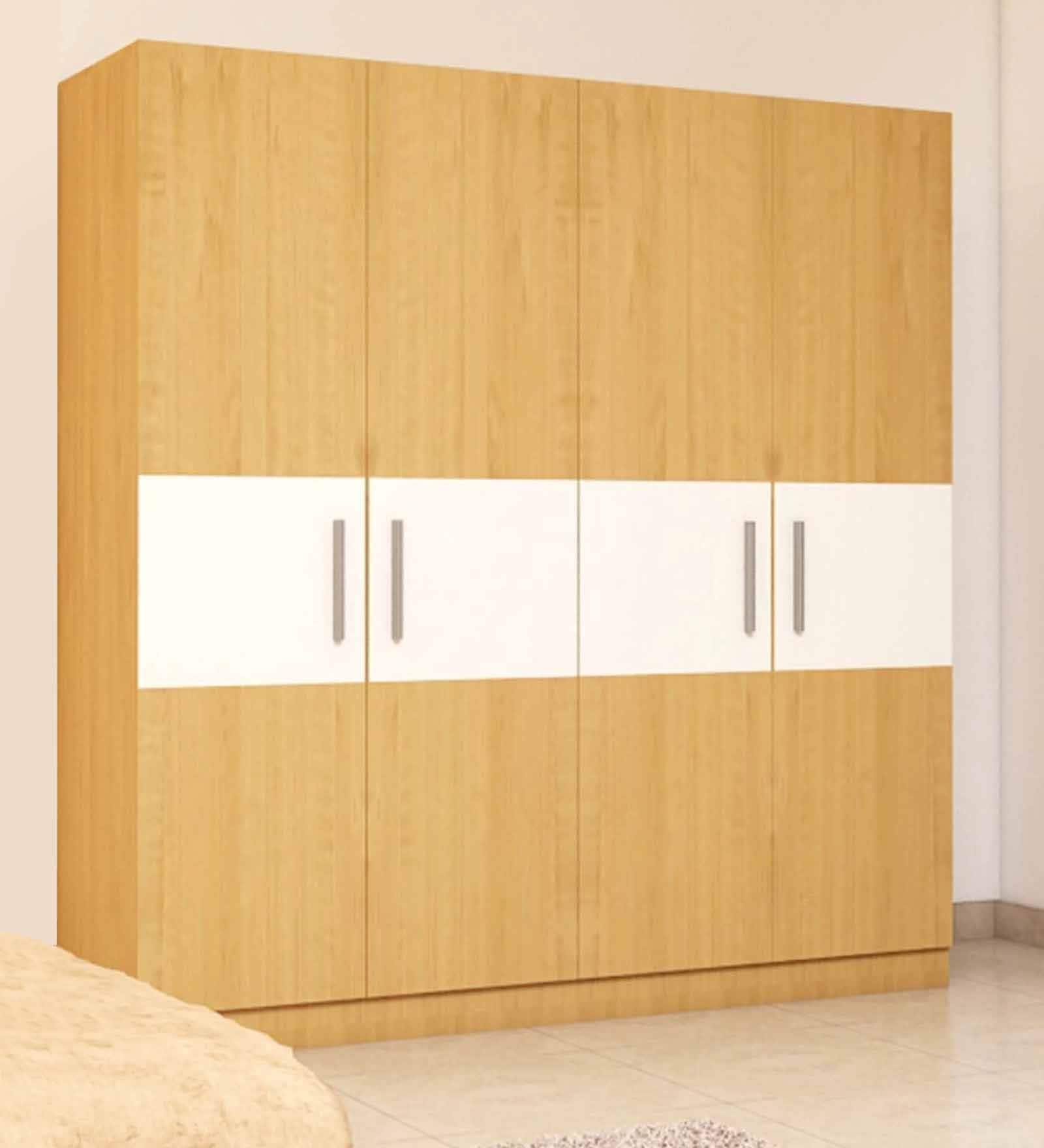 Four Door Wardrobe in Asian Maple Finish in Marine Ply