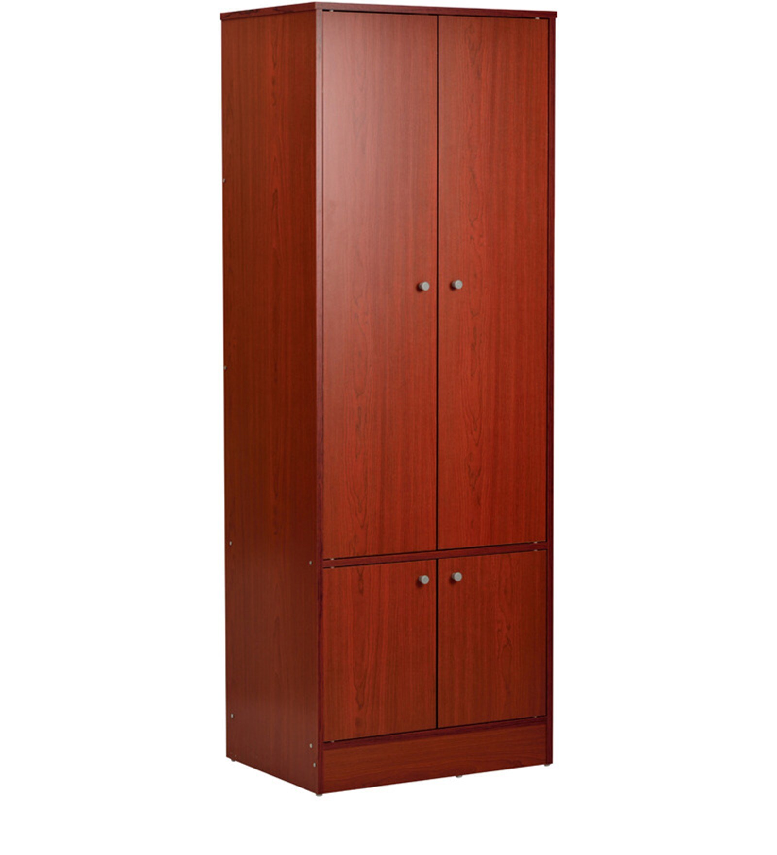 Buy Four Door Wardrobe in Mahogany Brown Finish by Mintwud Online - 4 ...