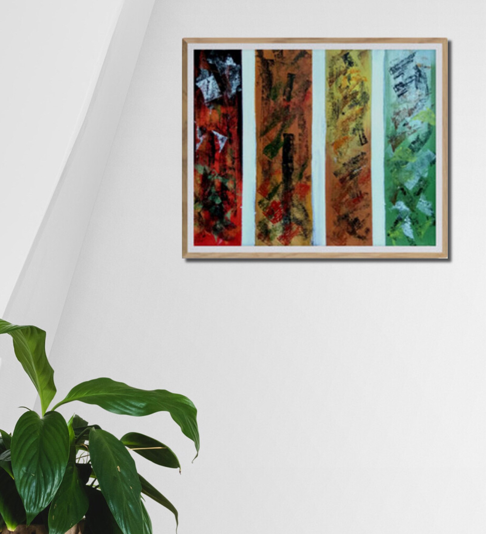 Buy Four Seasons Handmade Acrylic On Canvas Board Unframed at 11 OFF