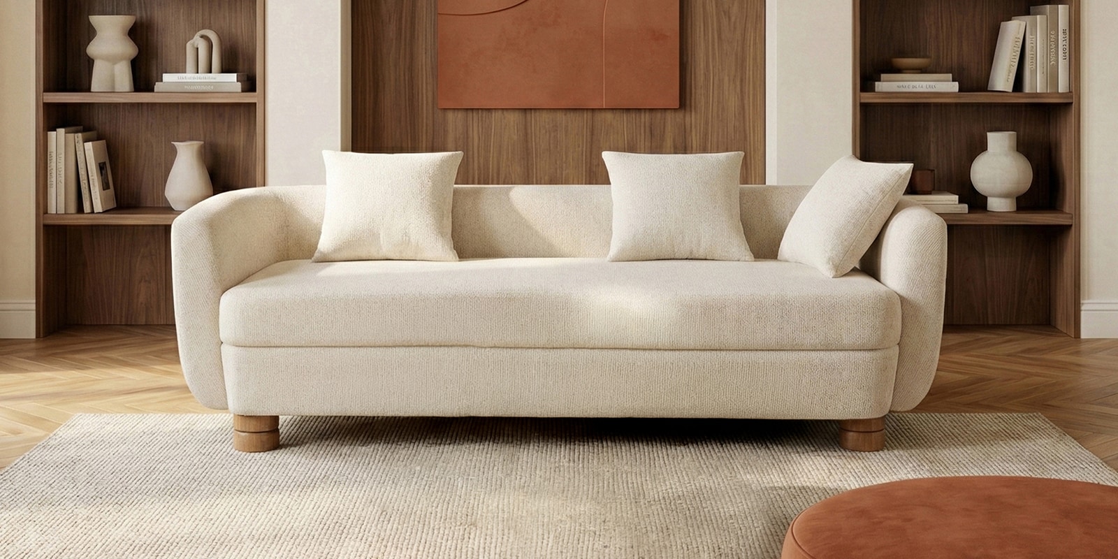 Fou Sofa In New Teal Light Finish