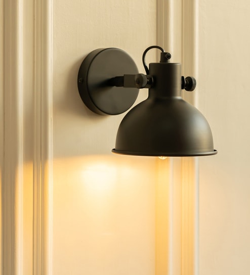 Focus Reading Wall Light Black Polished with Rotation Adjustment Pack of 1