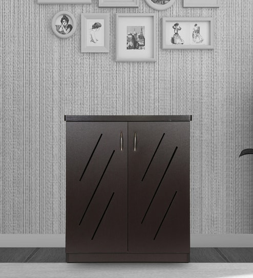 Footworks Shoe Cabinet in Wenge Finish