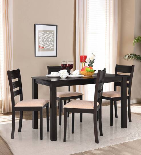 Buy Sheesham Wood Four Seater Dining Set Online 4 Seater Dining