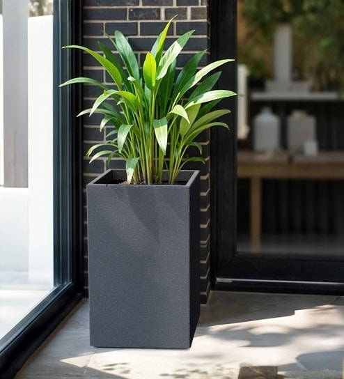 yuccabe italia Grey German Polymer Square Planter Cubo Tall 30 Inch-picture-37