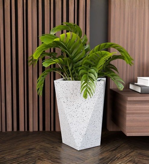 Marble White German Polymer Diamond Shape Planter Dmd 18 Inch-image-15