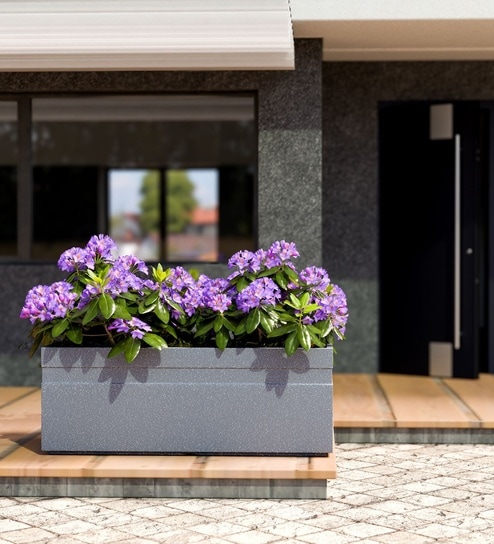 Grey German Polymer Rectangular Planter Gt 36 Inch-image-47