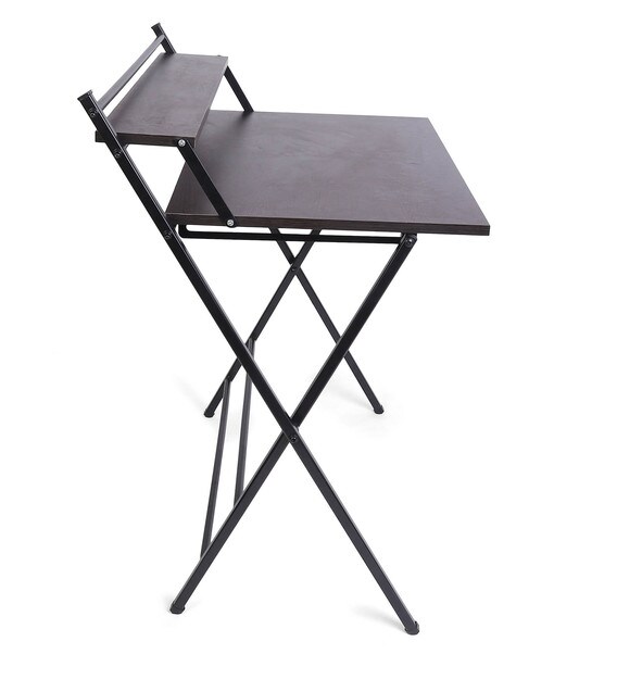 Buy Futura Folding Study Table in Black Colour by Woodware ... on {keyword}