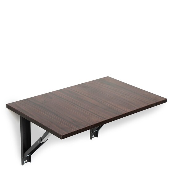 Buy Jason Wall Mounted Foldable Study Table in Dark Walnut Colour by ...