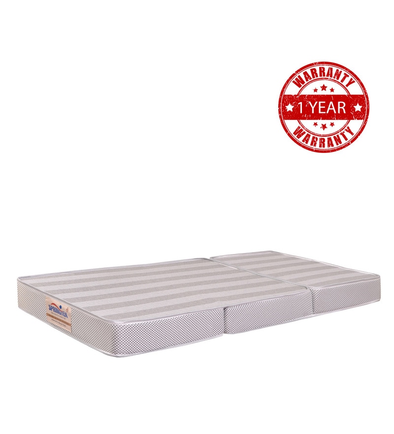 Buy Travelite Tri Fold 72x36 Foam 4 Inch Single Size Foldable Mattress By Springtek Online 8919