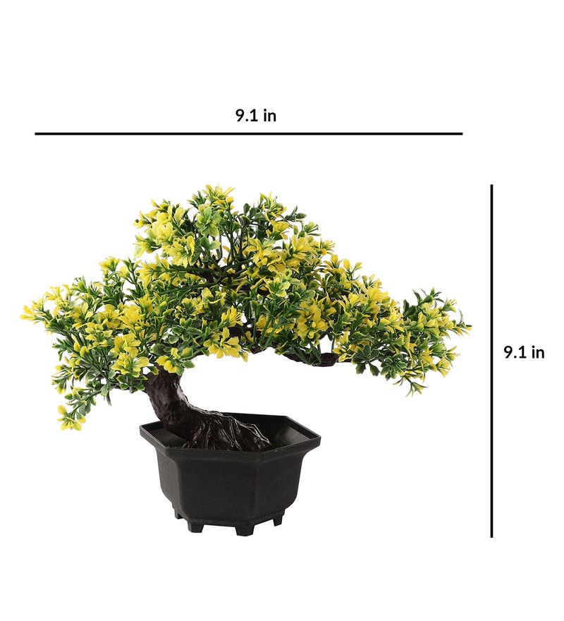 Buy Plastic Yellow Bonsai Artificial Plants Online Artificial Plants