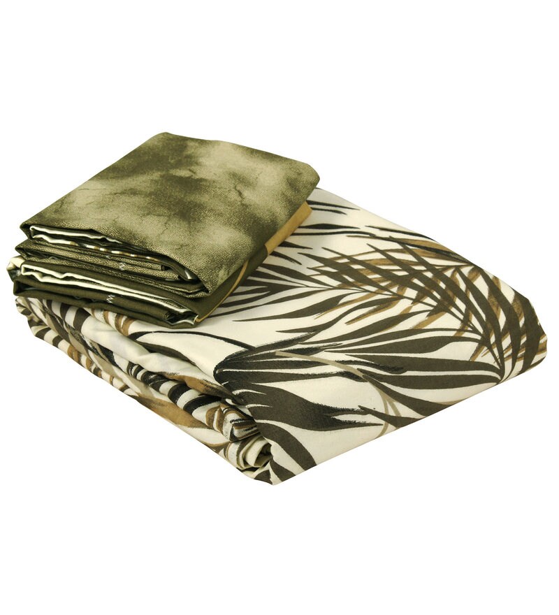 Buy Forever 100 Cotton 210TC King Size Bedsheet With 2 Pillow Covers