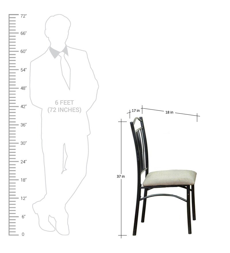 6 seater dining table set, dining room table set, dining furniture Buy Four Seater Dining Set with Wooden Top Table by FurnitureKraft