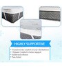 Bliss (78x72) Foam King Size Mattress Topper in White Colour