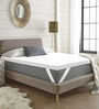 Bliss (78x72) Foam King Size Mattress Topper in White Colour