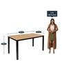 Focus (Large) Study Table in Ice Beech Colour