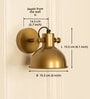 Focus Reading Wall Brass Antique Finish with Rotation Adjustment Pack of 1
