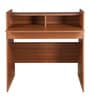 Focuspro Brown Colour Hutch Desk With Storage In Walnut Finish Focuspro Brown Colour Hutch Desk With Storage In Walnut Finish