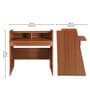 Focuspro Brown Colour Hutch Desk With Storage In Walnut Finish Focuspro Brown Colour Hutch Desk With Storage In Walnut Finish