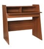 Focuspro Brown Colour Hutch Desk With Storage In Walnut Finish Focuspro Brown Colour Hutch Desk With Storage In Walnut Finish