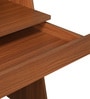 Focuspro Brown Colour Hutch Desk With Storage In Walnut Finish Focuspro Brown Colour Hutch Desk With Storage In Walnut Finish