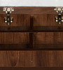 Fold Dressing Cabinet In Classic Walnut Finish
