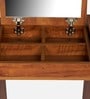 Fold Dressing Cabinet In Tan Finish