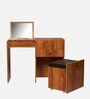 Fold Dressing Cabinet In Tan Finish
