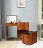 Fold Dressing Cabinet In Tan Finish