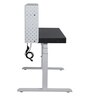 Fold Flexi Height Adjustable Writing Table in White & Slate Grey Colour