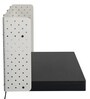 Fold Wall Mounted Writing Table in White & Slate Grey Colour