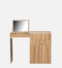 Dresser In Choco Walnut Finish With Seating Stool