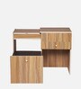 Dresser In Choco Walnut Finish With Seating Stool