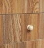 Dresser In Choco Walnut Finish With Seating Stool